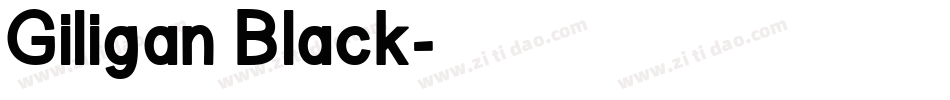 Giligan Black字体转换